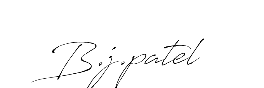 Design your own signature with our free online signature maker. With this signature software, you can create a handwritten (Antro_Vectra) signature for name B.j.patel. B.j.patel signature style 6 images and pictures png