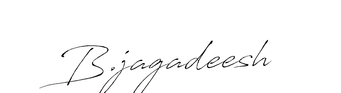 Design your own signature with our free online signature maker. With this signature software, you can create a handwritten (Antro_Vectra) signature for name B.jagadeesh. B.jagadeesh signature style 6 images and pictures png