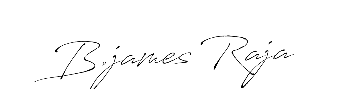 Design your own signature with our free online signature maker. With this signature software, you can create a handwritten (Antro_Vectra) signature for name B.james Raja. B.james Raja signature style 6 images and pictures png