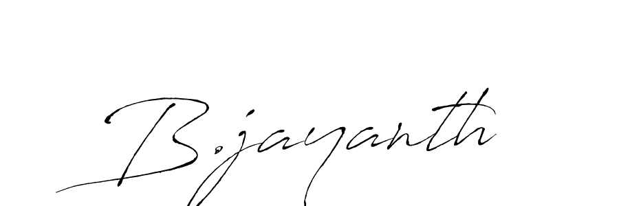 Make a beautiful signature design for name B.jayanth. With this signature (Antro_Vectra) style, you can create a handwritten signature for free. B.jayanth signature style 6 images and pictures png