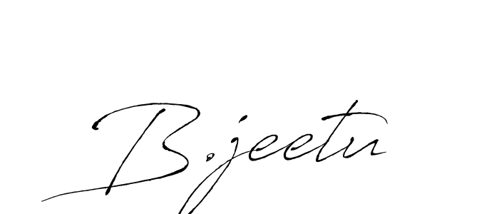 How to make B.jeetu signature? Antro_Vectra is a professional autograph style. Create handwritten signature for B.jeetu name. B.jeetu signature style 6 images and pictures png