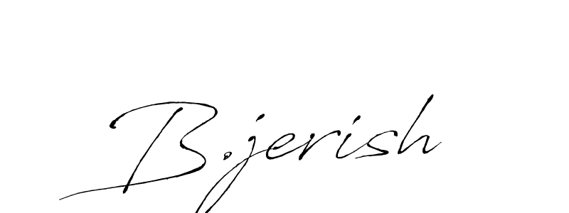 How to Draw B.jerish signature style? Antro_Vectra is a latest design signature styles for name B.jerish. B.jerish signature style 6 images and pictures png