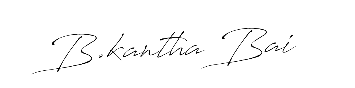 Create a beautiful signature design for name B.kantha Bai. With this signature (Antro_Vectra) fonts, you can make a handwritten signature for free. B.kantha Bai signature style 6 images and pictures png