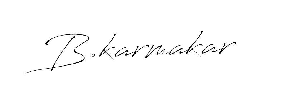 The best way (Antro_Vectra) to make a short signature is to pick only two or three words in your name. The name B.karmakar include a total of six letters. For converting this name. B.karmakar signature style 6 images and pictures png