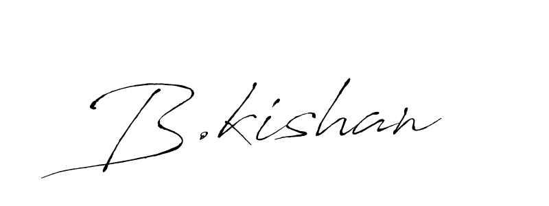 How to make B.kishan signature? Antro_Vectra is a professional autograph style. Create handwritten signature for B.kishan name. B.kishan signature style 6 images and pictures png