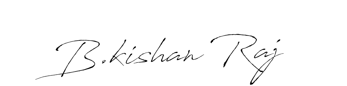 This is the best signature style for the B.kishan Raj name. Also you like these signature font (Antro_Vectra). Mix name signature. B.kishan Raj signature style 6 images and pictures png