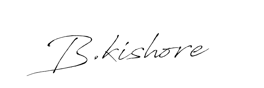 How to make B.kishore signature? Antro_Vectra is a professional autograph style. Create handwritten signature for B.kishore name. B.kishore signature style 6 images and pictures png