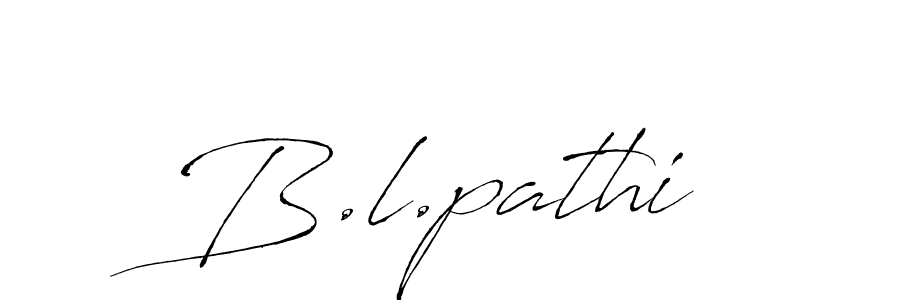 How to Draw B.l.pathi signature style? Antro_Vectra is a latest design signature styles for name B.l.pathi. B.l.pathi signature style 6 images and pictures png