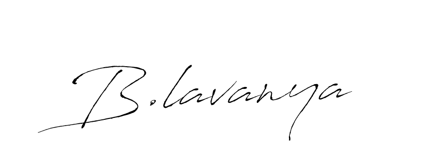 Create a beautiful signature design for name B.lavanya. With this signature (Antro_Vectra) fonts, you can make a handwritten signature for free. B.lavanya signature style 6 images and pictures png