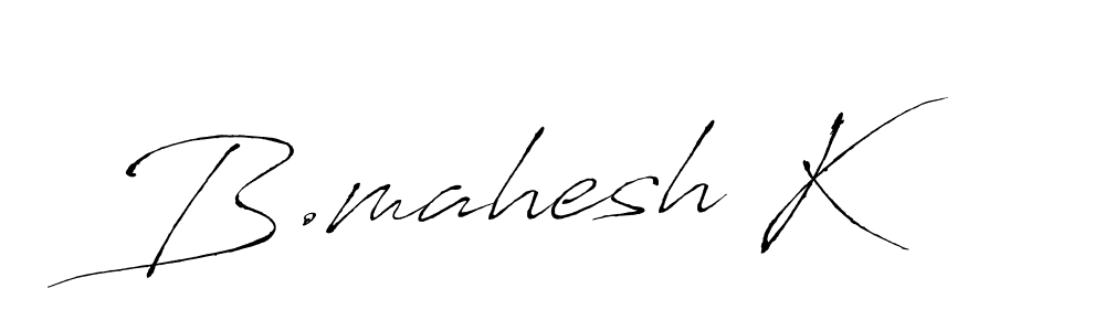 Also we have B.mahesh K name is the best signature style. Create professional handwritten signature collection using Antro_Vectra autograph style. B.mahesh K signature style 6 images and pictures png