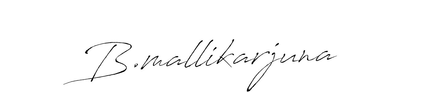 How to make B.mallikarjuna name signature. Use Antro_Vectra style for creating short signs online. This is the latest handwritten sign. B.mallikarjuna signature style 6 images and pictures png