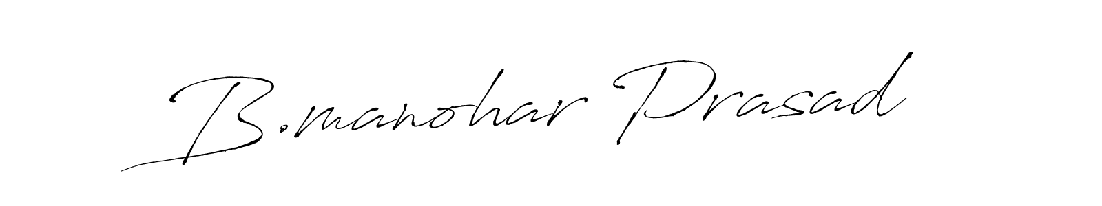 How to make B.manohar Prasad signature? Antro_Vectra is a professional autograph style. Create handwritten signature for B.manohar Prasad name. B.manohar Prasad signature style 6 images and pictures png