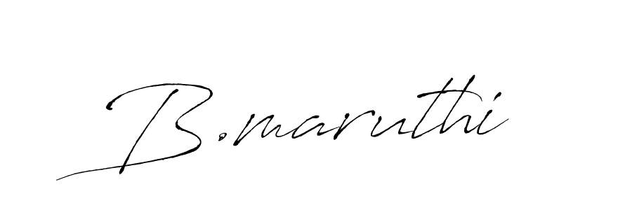 How to make B.maruthi signature? Antro_Vectra is a professional autograph style. Create handwritten signature for B.maruthi name. B.maruthi signature style 6 images and pictures png
