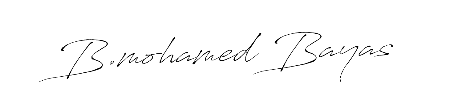 Make a beautiful signature design for name B.mohamed Bayas. Use this online signature maker to create a handwritten signature for free. B.mohamed Bayas signature style 6 images and pictures png