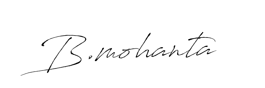 Create a beautiful signature design for name B.mohanta. With this signature (Antro_Vectra) fonts, you can make a handwritten signature for free. B.mohanta signature style 6 images and pictures png