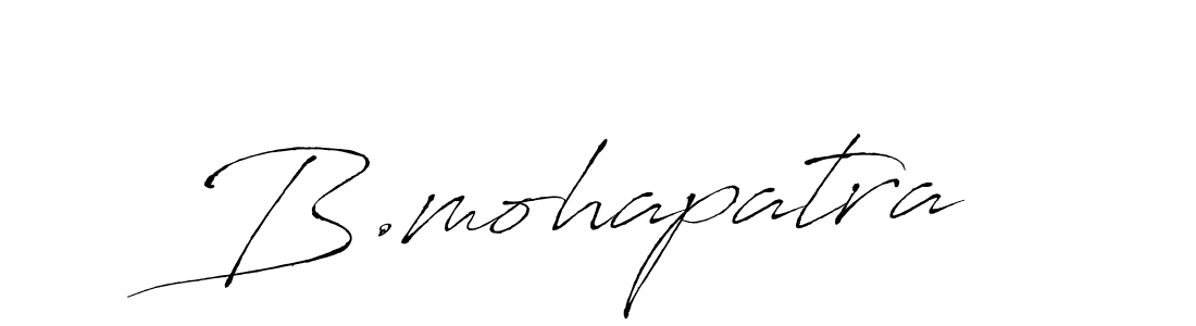 How to make B.mohapatra name signature. Use Antro_Vectra style for creating short signs online. This is the latest handwritten sign. B.mohapatra signature style 6 images and pictures png