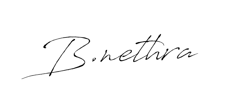 You can use this online signature creator to create a handwritten signature for the name B.nethra. This is the best online autograph maker. B.nethra signature style 6 images and pictures png