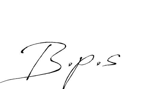 The best way (Antro_Vectra) to make a short signature is to pick only two or three words in your name. The name B.p.s include a total of six letters. For converting this name. B.p.s signature style 6 images and pictures png
