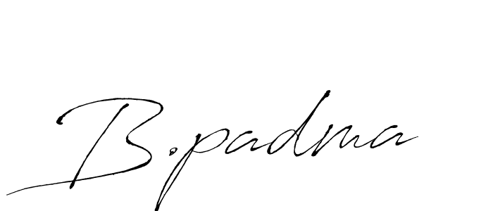 How to make B.padma signature? Antro_Vectra is a professional autograph style. Create handwritten signature for B.padma name. B.padma signature style 6 images and pictures png