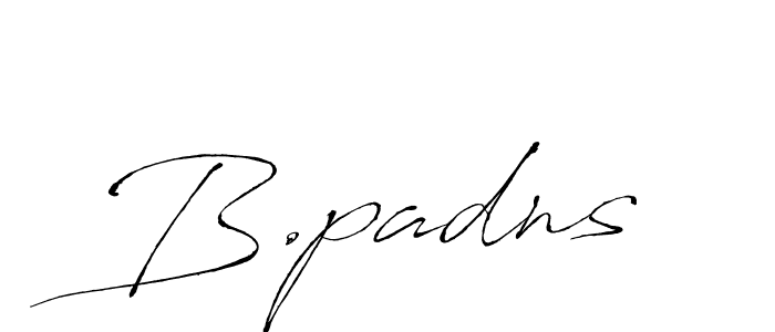 Antro_Vectra is a professional signature style that is perfect for those who want to add a touch of class to their signature. It is also a great choice for those who want to make their signature more unique. Get B.padns name to fancy signature for free. B.padns signature style 6 images and pictures png