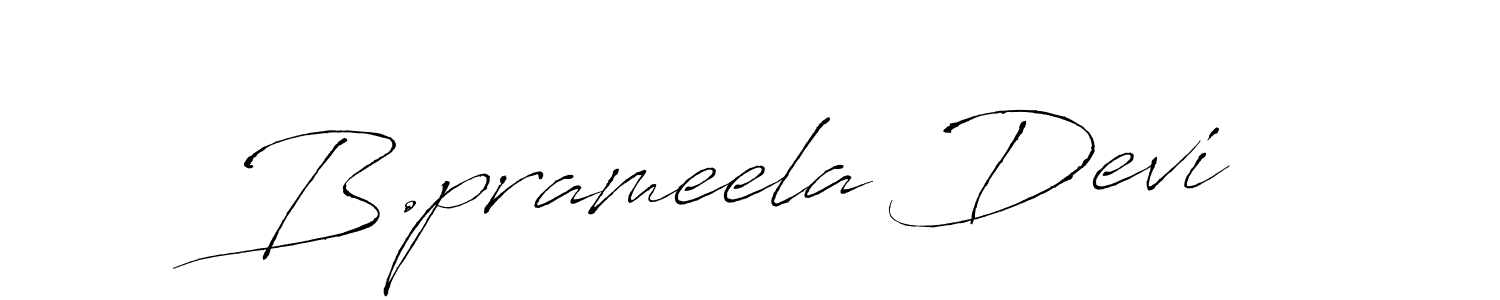 Design your own signature with our free online signature maker. With this signature software, you can create a handwritten (Antro_Vectra) signature for name B.prameela Devi. B.prameela Devi signature style 6 images and pictures png