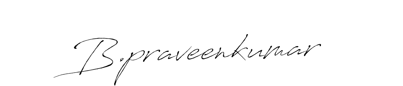 How to make B.praveenkumar signature? Antro_Vectra is a professional autograph style. Create handwritten signature for B.praveenkumar name. B.praveenkumar signature style 6 images and pictures png