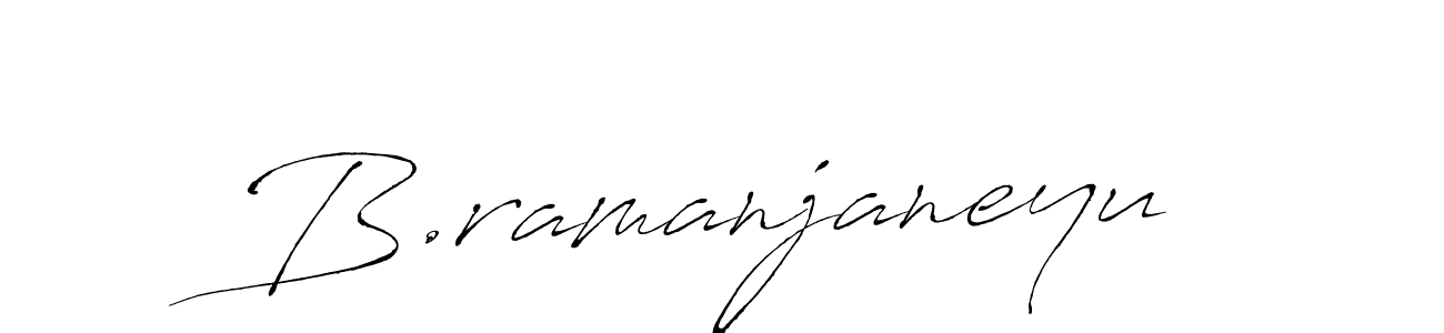 Design your own signature with our free online signature maker. With this signature software, you can create a handwritten (Antro_Vectra) signature for name B.ramanjaneyu. B.ramanjaneyu signature style 6 images and pictures png