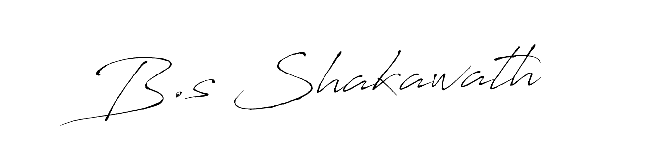 The best way (Antro_Vectra) to make a short signature is to pick only two or three words in your name. The name B.s Shakawath include a total of six letters. For converting this name. B.s Shakawath signature style 6 images and pictures png