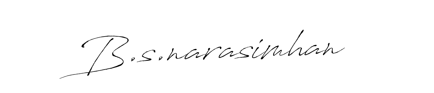 Also we have B.s.narasimhan name is the best signature style. Create professional handwritten signature collection using Antro_Vectra autograph style. B.s.narasimhan signature style 6 images and pictures png