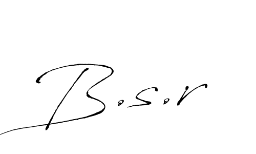 How to make B.s.r name signature. Use Antro_Vectra style for creating short signs online. This is the latest handwritten sign. B.s.r signature style 6 images and pictures png