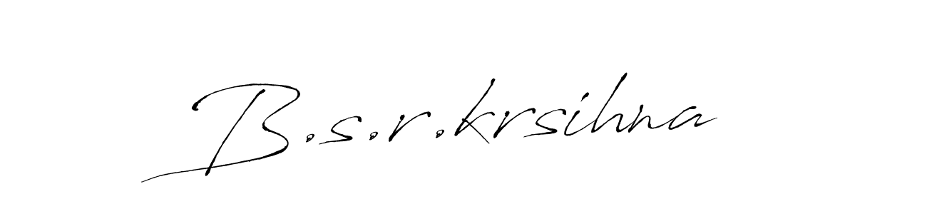 Design your own signature with our free online signature maker. With this signature software, you can create a handwritten (Antro_Vectra) signature for name B.s.r.krsihna. B.s.r.krsihna signature style 6 images and pictures png