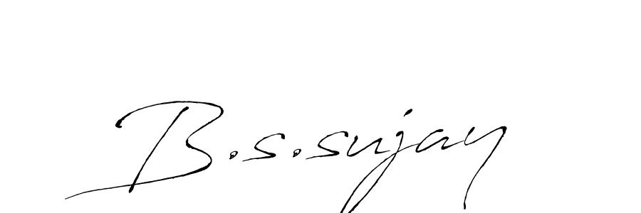 if you are searching for the best signature style for your name B.s.sujay. so please give up your signature search. here we have designed multiple signature styles  using Antro_Vectra. B.s.sujay signature style 6 images and pictures png