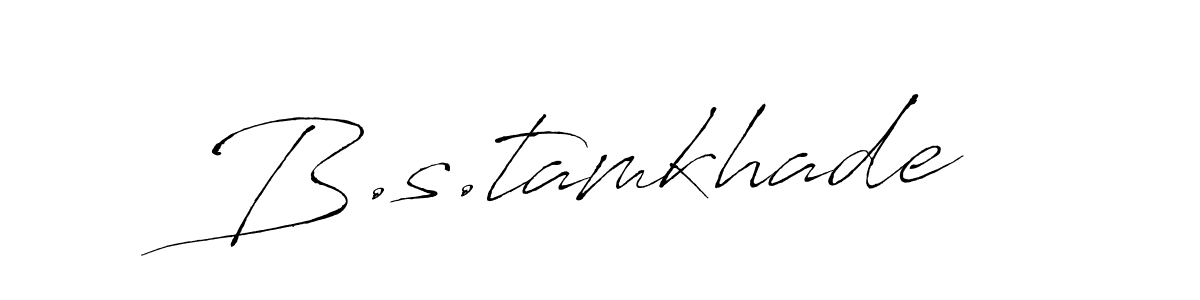 How to make B.s.tamkhade signature? Antro_Vectra is a professional autograph style. Create handwritten signature for B.s.tamkhade name. B.s.tamkhade signature style 6 images and pictures png