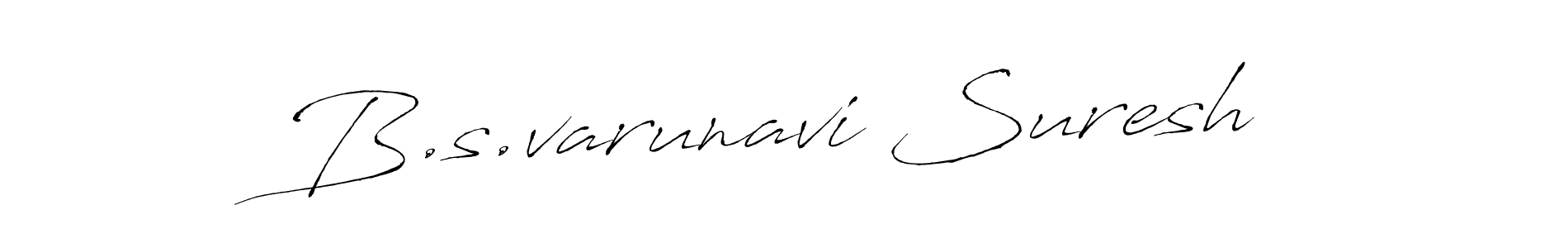 It looks lik you need a new signature style for name B.s.varunavi Suresh. Design unique handwritten (Antro_Vectra) signature with our free signature maker in just a few clicks. B.s.varunavi Suresh signature style 6 images and pictures png