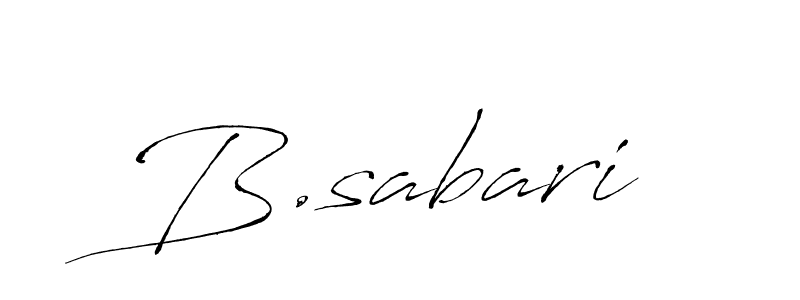 Create a beautiful signature design for name B.sabari. With this signature (Antro_Vectra) fonts, you can make a handwritten signature for free. B.sabari signature style 6 images and pictures png
