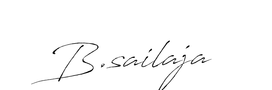 Design your own signature with our free online signature maker. With this signature software, you can create a handwritten (Antro_Vectra) signature for name B.sailaja. B.sailaja signature style 6 images and pictures png