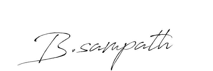 Make a beautiful signature design for name B.sampath. Use this online signature maker to create a handwritten signature for free. B.sampath signature style 6 images and pictures png