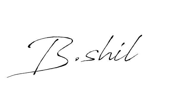 Also You can easily find your signature by using the search form. We will create B.shil name handwritten signature images for you free of cost using Antro_Vectra sign style. B.shil signature style 6 images and pictures png