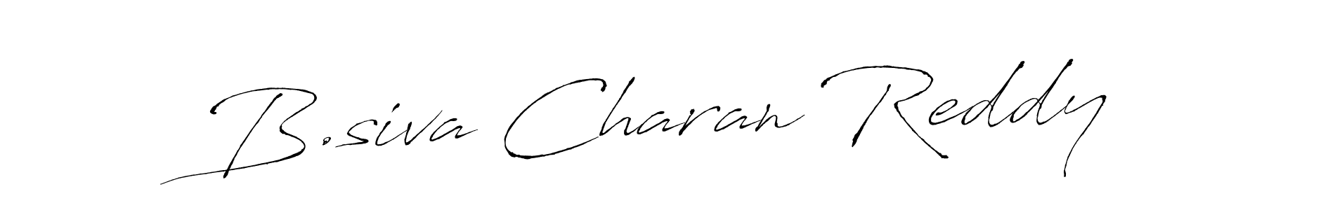 B.siva Charan Reddy stylish signature style. Best Handwritten Sign (Antro_Vectra) for my name. Handwritten Signature Collection Ideas for my name B.siva Charan Reddy. B.siva Charan Reddy signature style 6 images and pictures png