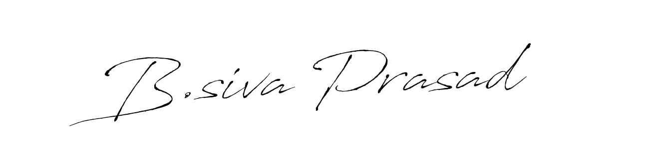 How to make B.siva Prasad name signature. Use Antro_Vectra style for creating short signs online. This is the latest handwritten sign. B.siva Prasad signature style 6 images and pictures png