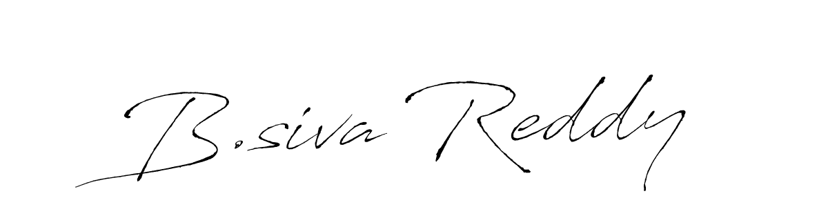 The best way (Antro_Vectra) to make a short signature is to pick only two or three words in your name. The name B.siva Reddy include a total of six letters. For converting this name. B.siva Reddy signature style 6 images and pictures png