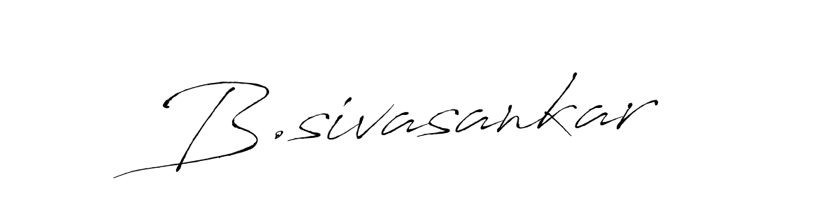 How to make B.sivasankar name signature. Use Antro_Vectra style for creating short signs online. This is the latest handwritten sign. B.sivasankar signature style 6 images and pictures png