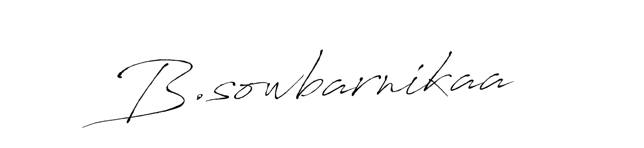 Design your own signature with our free online signature maker. With this signature software, you can create a handwritten (Antro_Vectra) signature for name B.sowbarnikaa. B.sowbarnikaa signature style 6 images and pictures png