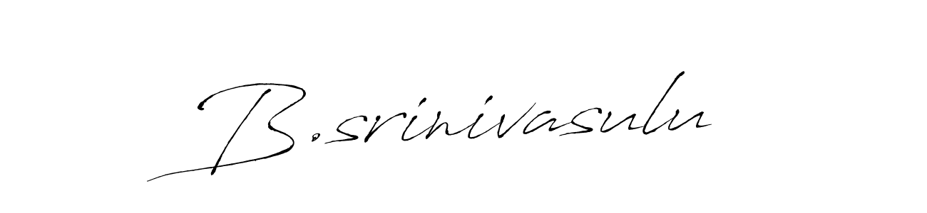 Design your own signature with our free online signature maker. With this signature software, you can create a handwritten (Antro_Vectra) signature for name B.srinivasulu. B.srinivasulu signature style 6 images and pictures png