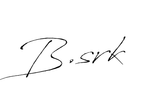 Design your own signature with our free online signature maker. With this signature software, you can create a handwritten (Antro_Vectra) signature for name B.srk. B.srk signature style 6 images and pictures png