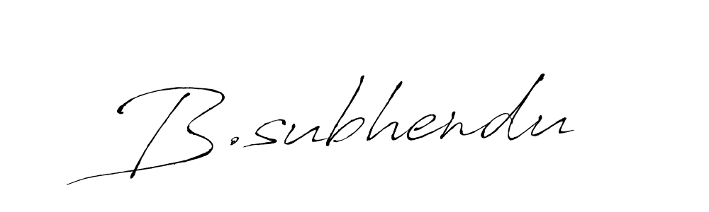 Create a beautiful signature design for name B.subhendu. With this signature (Antro_Vectra) fonts, you can make a handwritten signature for free. B.subhendu signature style 6 images and pictures png