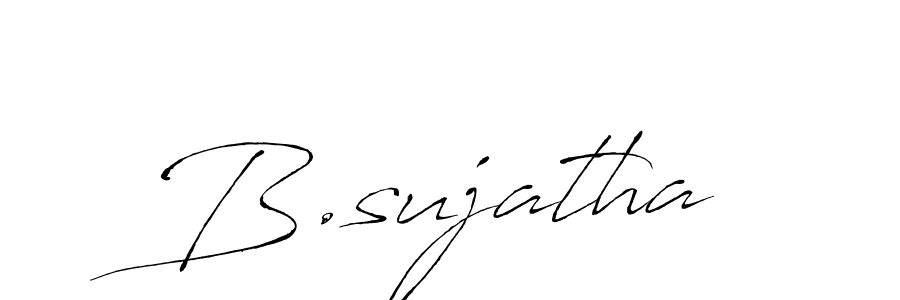 Design your own signature with our free online signature maker. With this signature software, you can create a handwritten (Antro_Vectra) signature for name B.sujatha. B.sujatha signature style 6 images and pictures png