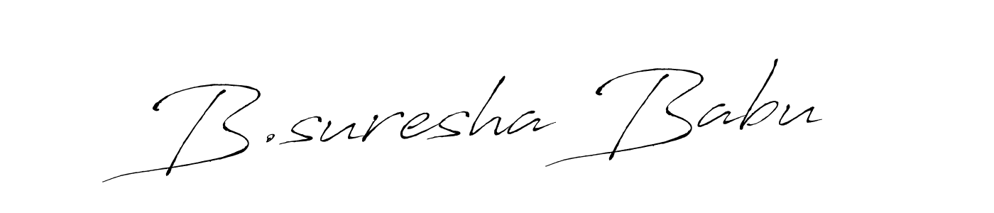 How to make B.suresha Babu signature? Antro_Vectra is a professional autograph style. Create handwritten signature for B.suresha Babu name. B.suresha Babu signature style 6 images and pictures png