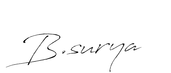 How to make B.surya signature? Antro_Vectra is a professional autograph style. Create handwritten signature for B.surya name. B.surya signature style 6 images and pictures png