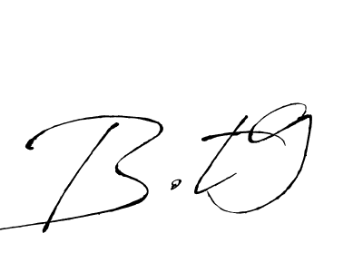 How to make B.t9 signature? Antro_Vectra is a professional autograph style. Create handwritten signature for B.t9 name. B.t9 signature style 6 images and pictures png